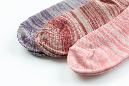 Chaussettes en coton et lin effet marbre