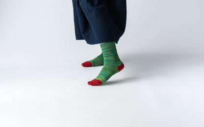 Chaussettes en coton et lin effet marbre