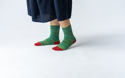 Chaussettes en coton et lin effet marbre