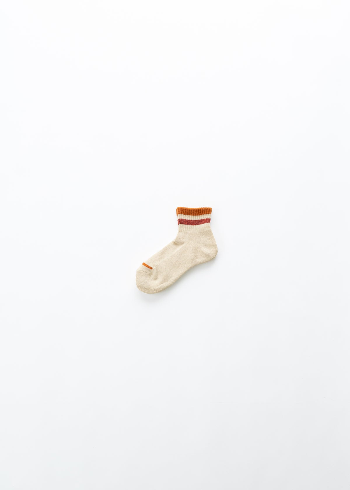 Chaussettes courtes en coton et lin avec semelle bouclette