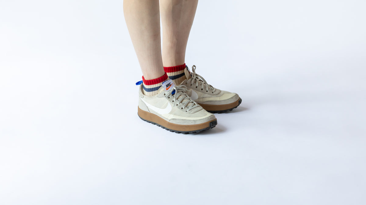 Chaussettes courtes en coton et lin avec semelle bouclette