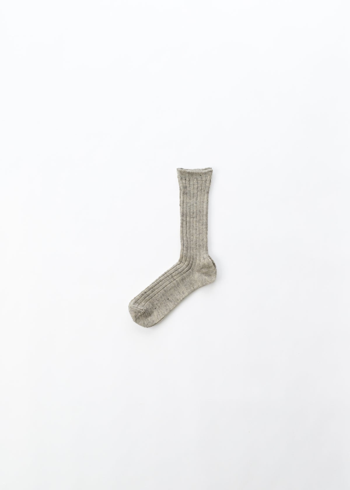 リネンさらさらソックス クルー丈(22-24cm、25-27cm)