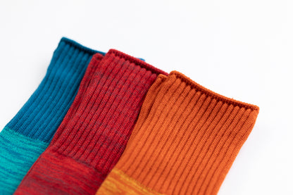 Chaussettes hautes chinées – Épaisseur moyenne, sans bouclette
