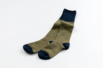 Chaussettes hautes chinées – Épaisseur moyenne, sans bouclette