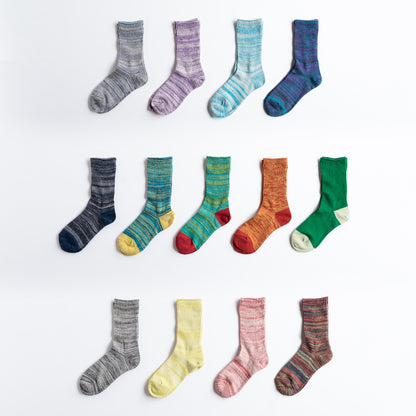 Chaussettes en coton et lin effet marbre