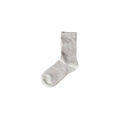 Chaussettes en coton et lin effet marbre