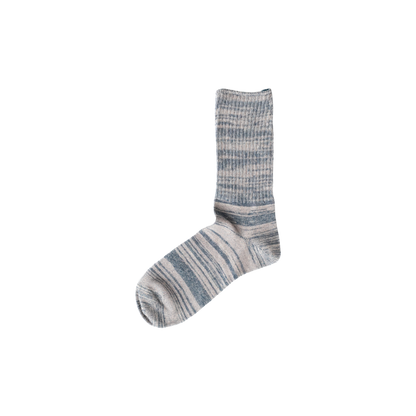 Chaussettes en coton et lin effet marbre