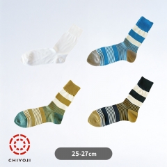 【単品】エジプト綿 カラーソックス [25-27cm] 薄手