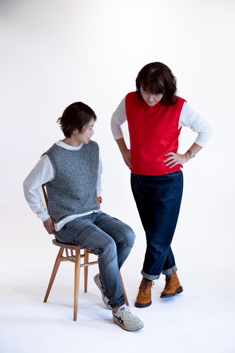 メリノウール100％ くるくるベスト ニットベスト 日本製 レディース【送料無料】