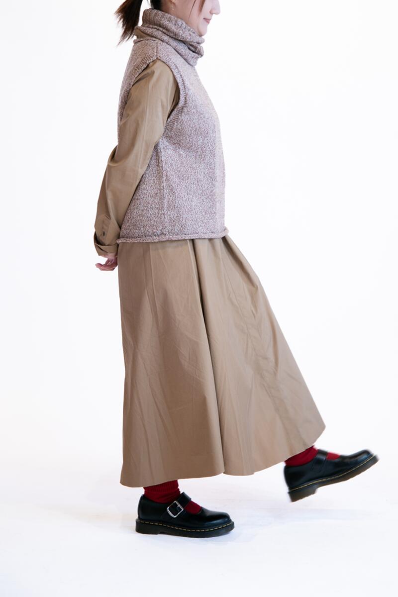 メリノウール100％ くるくるベスト ニットベスト 日本製 レディース【送料無料】