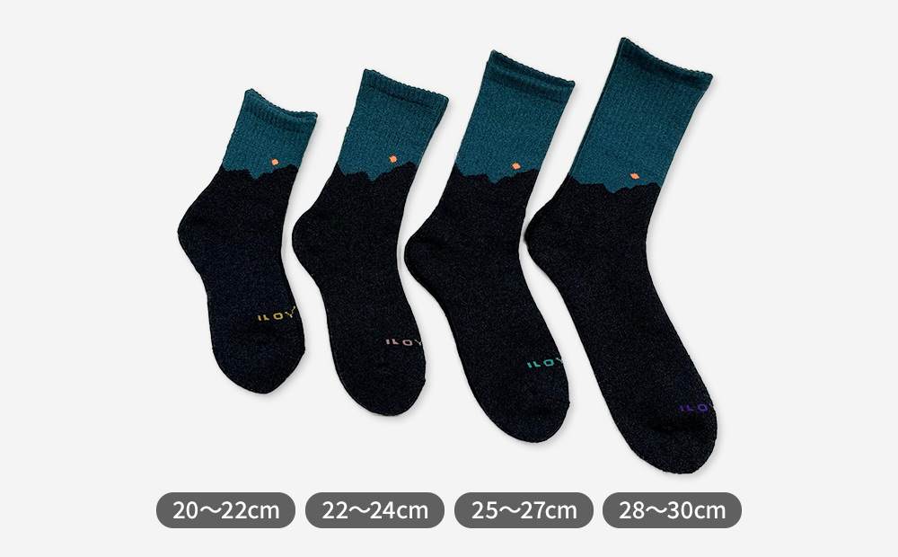 高御位山(たかみくら) トレッキング ソックス 単品【送料無料】パイル 登山