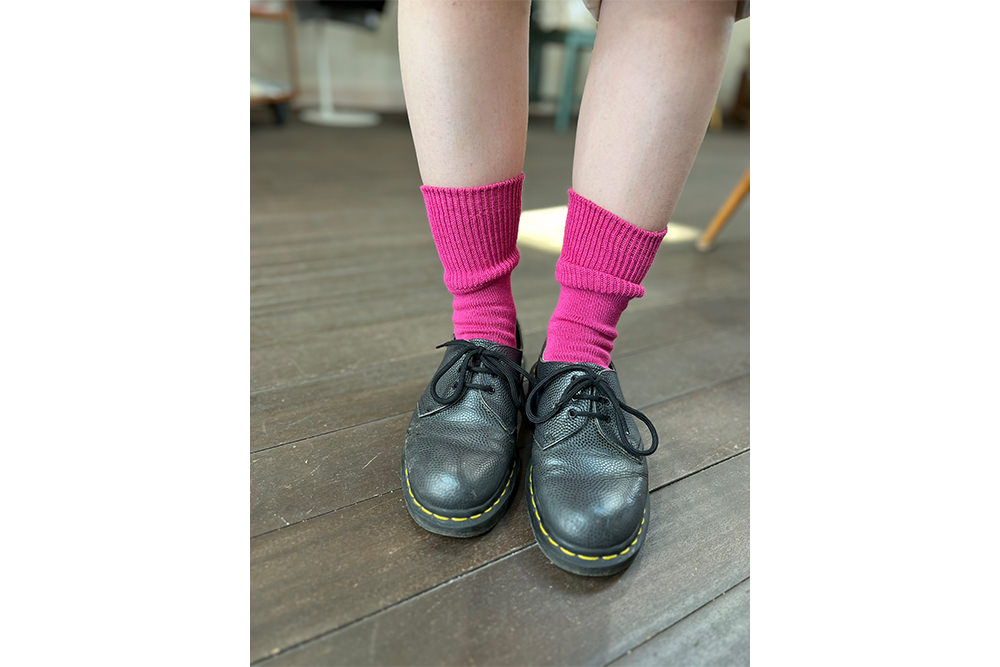 【2足組】コットンウール ソックス (22-24cm、25-27cm)【送料無料】